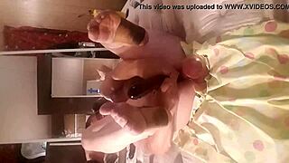 Double dildos in anal sex with gay toys