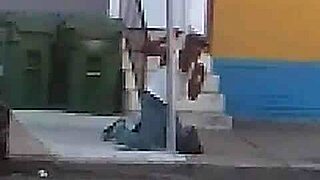 Watch these dancers rip clothes in a wild night club orgy group?