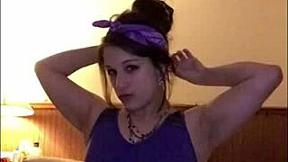 Sexy little 18+ strip dance tease