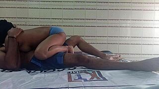 Bride rides ex boyfriend's cock on ranch