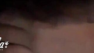Sensual massage from a hung stud to marijuana loving brunette