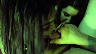 That Double Blowjob In Cabin With Big Natural Tits?