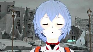 Rei Ayanami POV Blowjob in Evangelion Short Clip