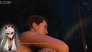 Hot brunette gives handjob and deepthroat in dreamland