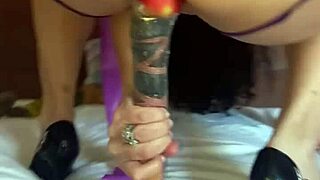 Velvet Rain’s wild self pleasuring and toy play ending with an explosive finale