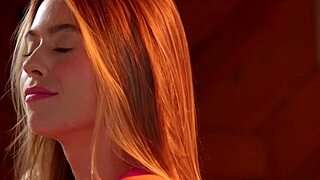 Lesbian encounter turns kinky yoga session hot