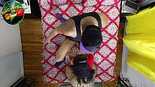 Queen Rogue and BBC start sucking and fucking before cameras roll in part 7