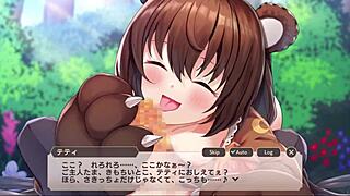 Monster girl TDX performs oral blowjob on huge cock