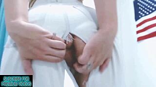 my classmate's jeans burst while fucking her big ass
