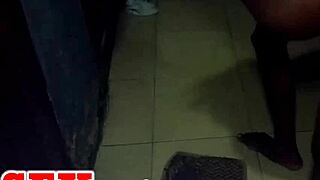 she visits my house for doggystyle milf pussy handjob creampie with big black cock