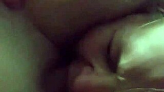 Friend staying over lets me fuck her shaved pussy