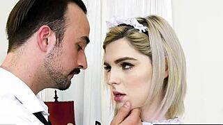Ella Hollywood provides a steamy rimming performance as trans housekeeper