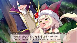 Monster girl TDX performs oral blowjob on huge cock