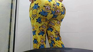 Compilation of videos of my stepmother urinating on her voluptuously curvy buttocks