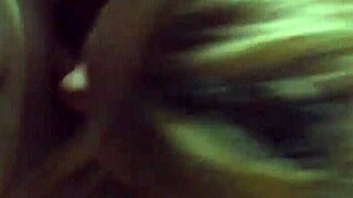 Friend staying over lets me fuck her shaved pussy