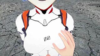 Rei Ayanami POV Blowjob in Evangelion Short Clip