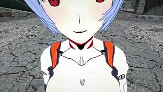 Rei Ayanami POV Blowjob in Evangelion Short Clip