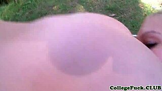 Teens Feel Intense Pleasure In Outdoor Threesome Facial