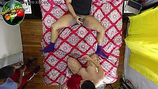 Queen Rogue and BBC start sucking and fucking before cameras roll in part 7