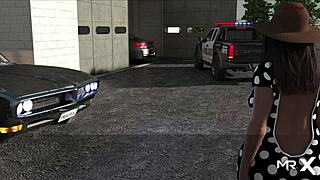 In Pine Falls, the car is ready for the next adventure at level 25 in this cartoon game.