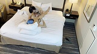 tattooed beauty giving a blowjob