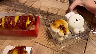 JD bitch with big tits bends over for raw doggystyle!