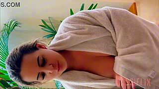 Latina's Big Tits Bent Over Doggystyle Cumshot