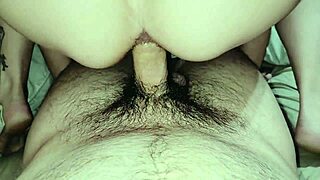 wife's wet hairy asshole gets intense quick anal fucking in bdsm quickie