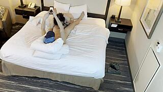 tattooed beauty giving a blowjob