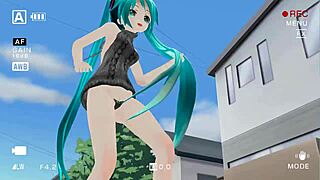 miku dances in sexy dress for me