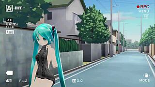 miku dances in sexy dress for me