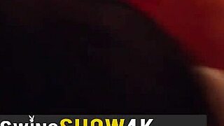 Hot Busty Brunette Rides Big Cock in Swinger Orgy