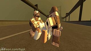 Albino X Combines Rough Blowjob and Bent Over Action