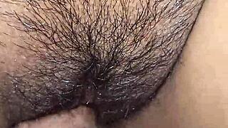 Up Close Wet Pussy Lips During Intense Fucking