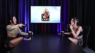 I admire the sheer red lingerie on Debora Andrade.