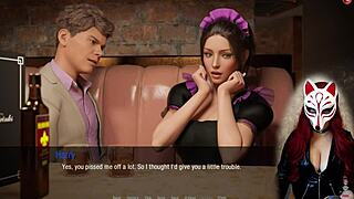 Kate In Stockings As Maid Cosplay