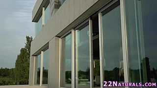 Petite European Sucking and Riding Big Cock!