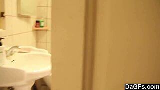 Dagfs - after shower fun with amateur brunette