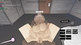 In Roblox, Whore Rides Big Black Cock