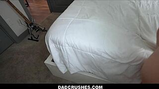 Cute brunette stepdaughter Sophia Burns thanks stepdad Ike Diezel for car in POV