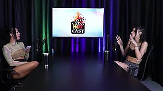 I admire the sheer red lingerie on Debora Andrade.