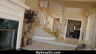 Stepsis wants stepbrother to make him scream like his gf did - mysexysis