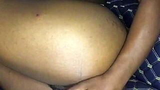 12 Inch Dildo Shakes Thighs After Insertion!