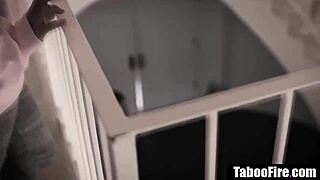 Can This Lesbo Stepdaughter Prove She's Gay By Fucking Stepmom And Her BF?