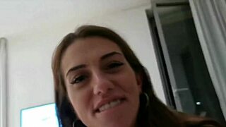 Horny brunette deepthroats and rims before riding cock