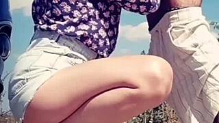 licked cock then cum sprayed on lips.