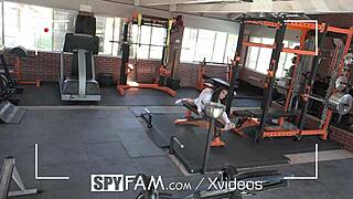 Spyfam Step Sister Catches Wimpy Step Bro Peeping On Her Masturbating