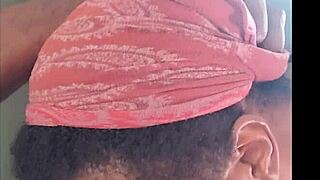 Ebony babe licks ass and deepthroats big cock in south