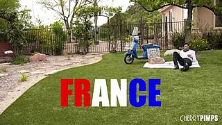 French milf stepmom surprises nerdy Nathan Bronson with a wild ride