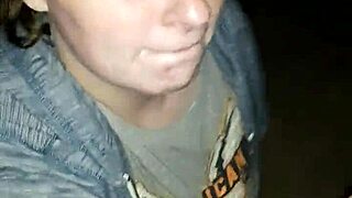 Good Girl Jacki Sucking Cock Outdoors